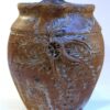 Pichet boule fleur marron