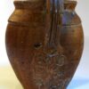 Pichet boule fleur marron