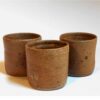 Verre droit petit marron