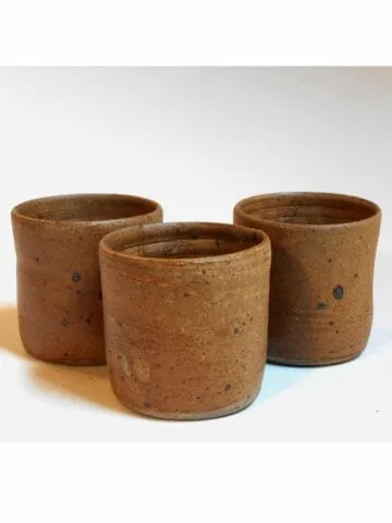 Verre droit petit marron