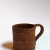 Tasse droite large marron