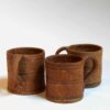 Tasse droite large marron