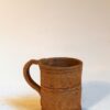Tasse droite fine marron