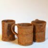 Tasse droite fine marron
