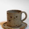 Tasse large et sous tasse verte