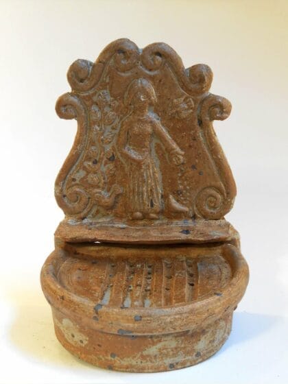 Porte savon dame marron Porte savon dame marron