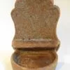 Porte savons fleur marron Porte savons fleur marron