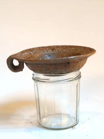 Entonnoir à confiture marron