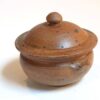 Sucrier rond marron