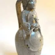 Pichet dame à l'oiseau vert