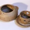 Beurrier à eau en grès marron